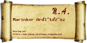 Marinkor Arétász névjegykártya